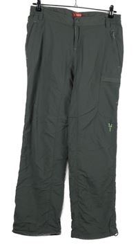 Dámské tmavošedé outdoorové podšité kalhoty OCK 