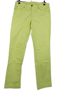 Dámské citrónové plátěné kalhoty Esprit 