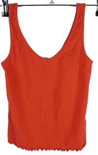 Dámsky červený rebrovaný crop top New Look