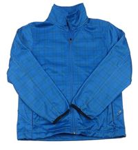 Modrá kockovaná softshellová bunda McKínley