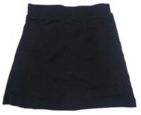 Čierna bavlnená sukňa so všitými kraťasy Nutmeg