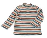 Modro-růžovo-bílé pruhované triko C&A