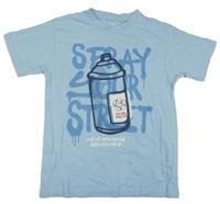 Svetlomodré tričko so sprejem C&A