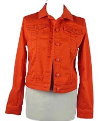 Dámska červená rifľová crop bunda 17&Co