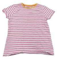 Ružovo-biele pruhované tričko Next