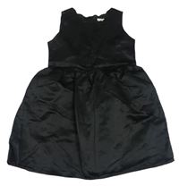 Čierne saténové šaty Shein