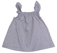 Lila top s kvietkami F&F