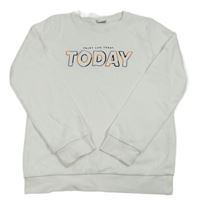 Biela mikina s nápisom Lc waikiki