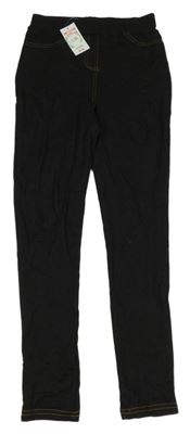 Nové - Černé legíny riflového vzhledu Matalan