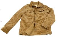 Karamelová manšestrová zateplená bunda M&S