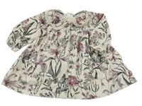 Biele kvetinové menšestrové prepínaci šaty Next