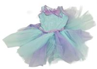 Světlemodro-lila baletní body s tylovu sukní 