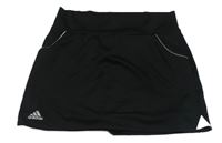 Černá tenisová funkční sukně s logem a všitým kraťasy Adidas 