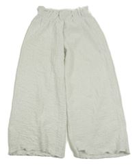 Bílé vzorované culottes kalhoty Zara