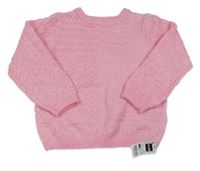 Nové - Růžový vzorovaný svetr Dunnes