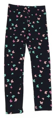 Tmavomodré legíny s motýlky 