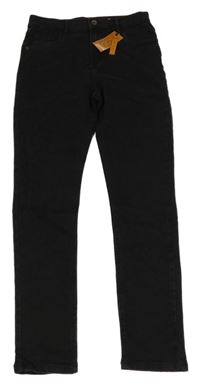 Nové - Černé skinny rifle Denim 