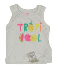 Nové - Bílý top s nápisem Primark