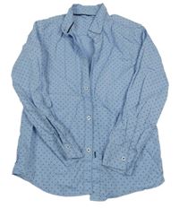 Světlemodrá košile se vzorem 