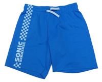Modré športové kraťasy so Sonicem H&M