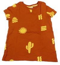 Hrdzavé tričko s potlačou So Cute