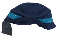 Nové - Tmavomodrý slaměný klobouk se stuhou Regatta