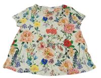 Béžová květovaná tunika H&M