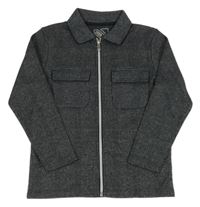 Čierno-biela vzorovná prepínaci košeľová bunda Urban