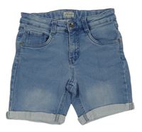 Světlemodré riflové teplákové kraťasy Alive