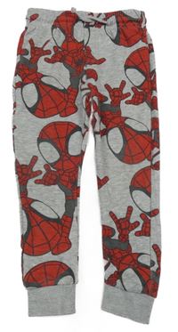 Šedé melírované tepláky se Spider-manem Marvel