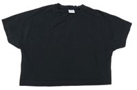 Čierne crop tričko Zara