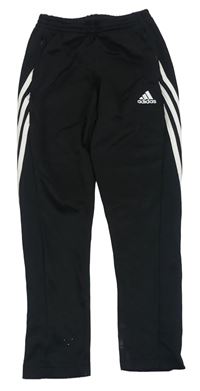Černé funkční sportovní tepláky Adidas