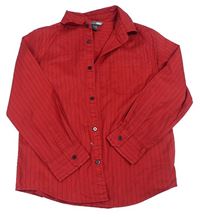 Červeno-černá pruhovaná košile H&M