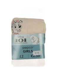 Nové - světlebroskvové silonky s dalmatinky Disney