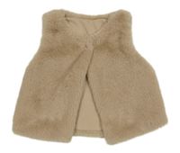 Svetlobéžová kožušinová podšitá vesta St. Bernard