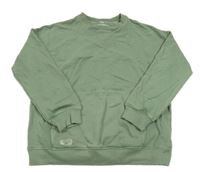 Khaki mikina s nášivkou a vreckom M&S