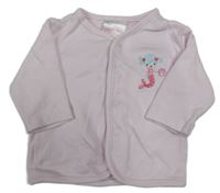 Světlerůžové propínací mikinotriko s mořskou pannou Just too Cute