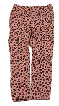 Skořicovo-čierno-vínové vzorované tregíny Kiki&Koko