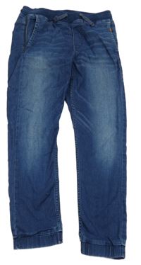 Modré cuff teplákové rifle H&M