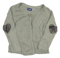 Svetlosivý melírovaný prepínaci sveter lupilu