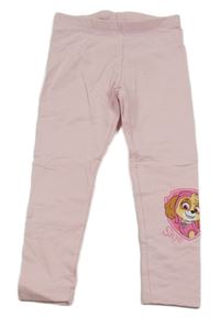 Světlerůžové teplákové legíny s PAW PATROL - Skye nickelodeon