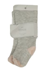 Nové - světlešedo/růžové melírované pančuchy Mothercare