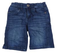 Tmavomodré slim riflové kraťasy C&A