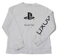Biela mikina s logem - PlayStation H&M