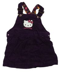 Fialová menšestrová sukňa s laclem Hello Kitty zn. H&M