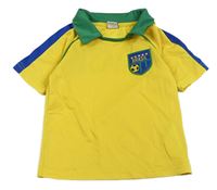 Žluté fotbalové tričko s límečkem - Brazil Y.F.K.