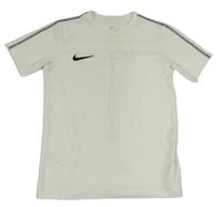 Bílé sportovní funkční tričko s logem Nike