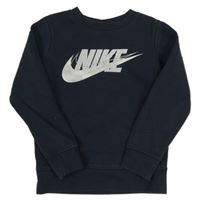 Tmavomodrá mikina s logem Nike
