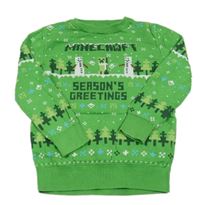 Zelený sveter s Minecraft George