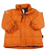 Oranžová šusťáková zimní bunda H&M